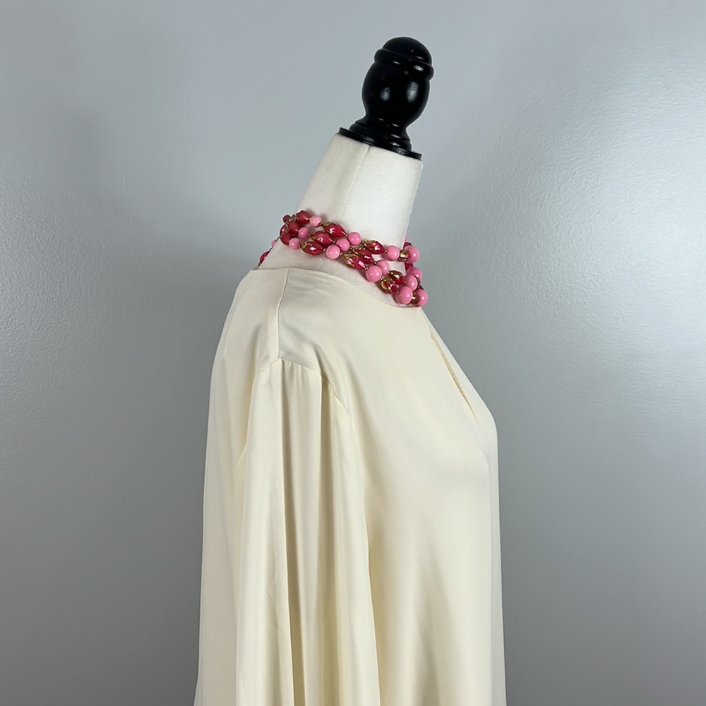 Choker Multi Strand Vintage 1950s with Round  Oblong Beads & Gold Tone Hardware - Picture 11 of 15